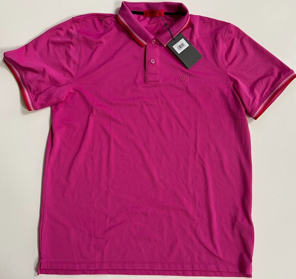 G/Fore Polo Shirt Fuchsia G4MF23K061B Men's Size XL NWT